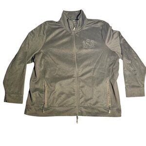 RALPH LAUREN Black Lauren Active Embroidered Full Zip-up